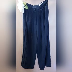 Ivan  Grundahl Copenhagen  Loose Wide Black Microfiber Pants Size 38